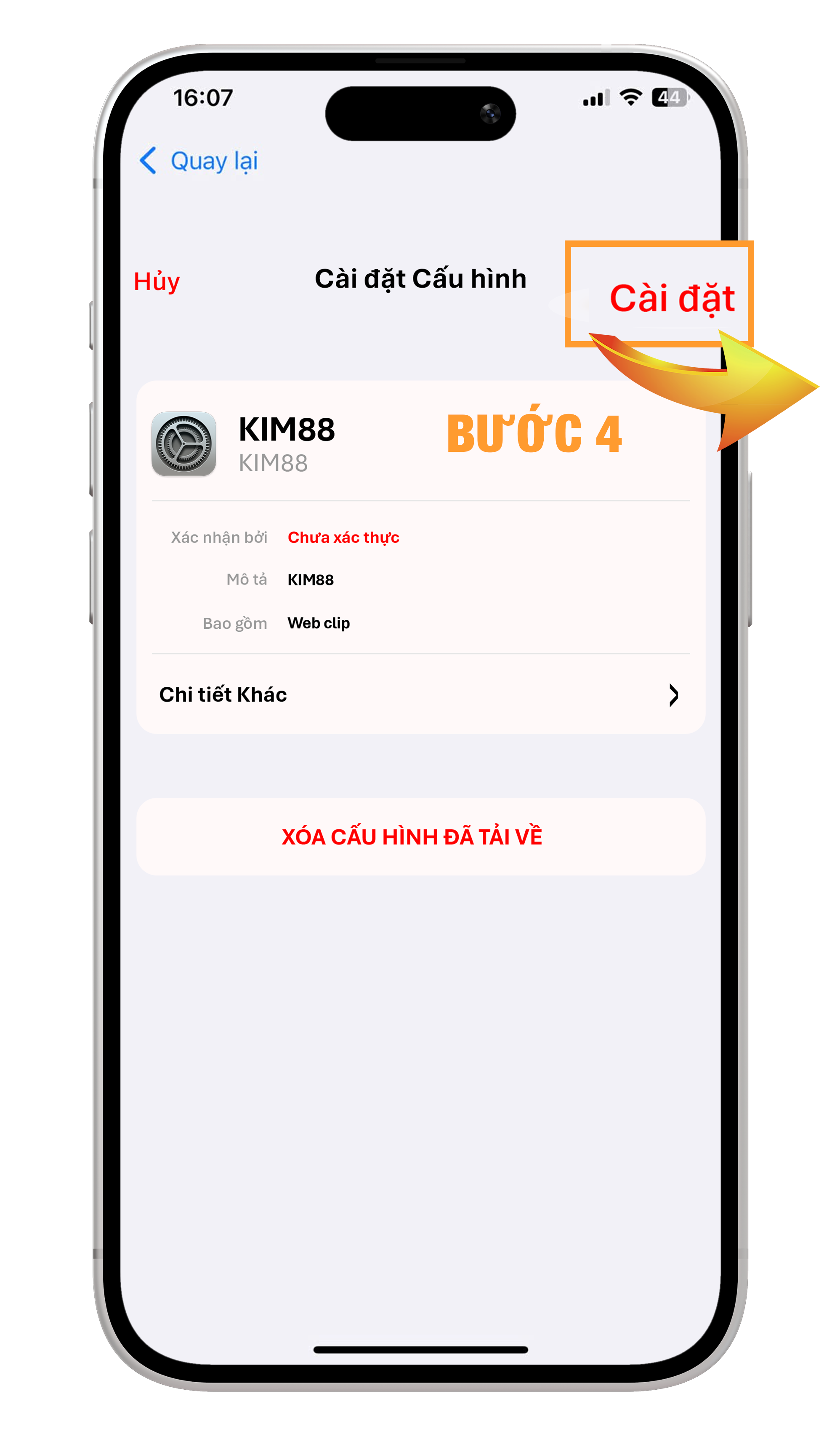 KIM88 - Hướng dẫn tải app trên điện thoại di động